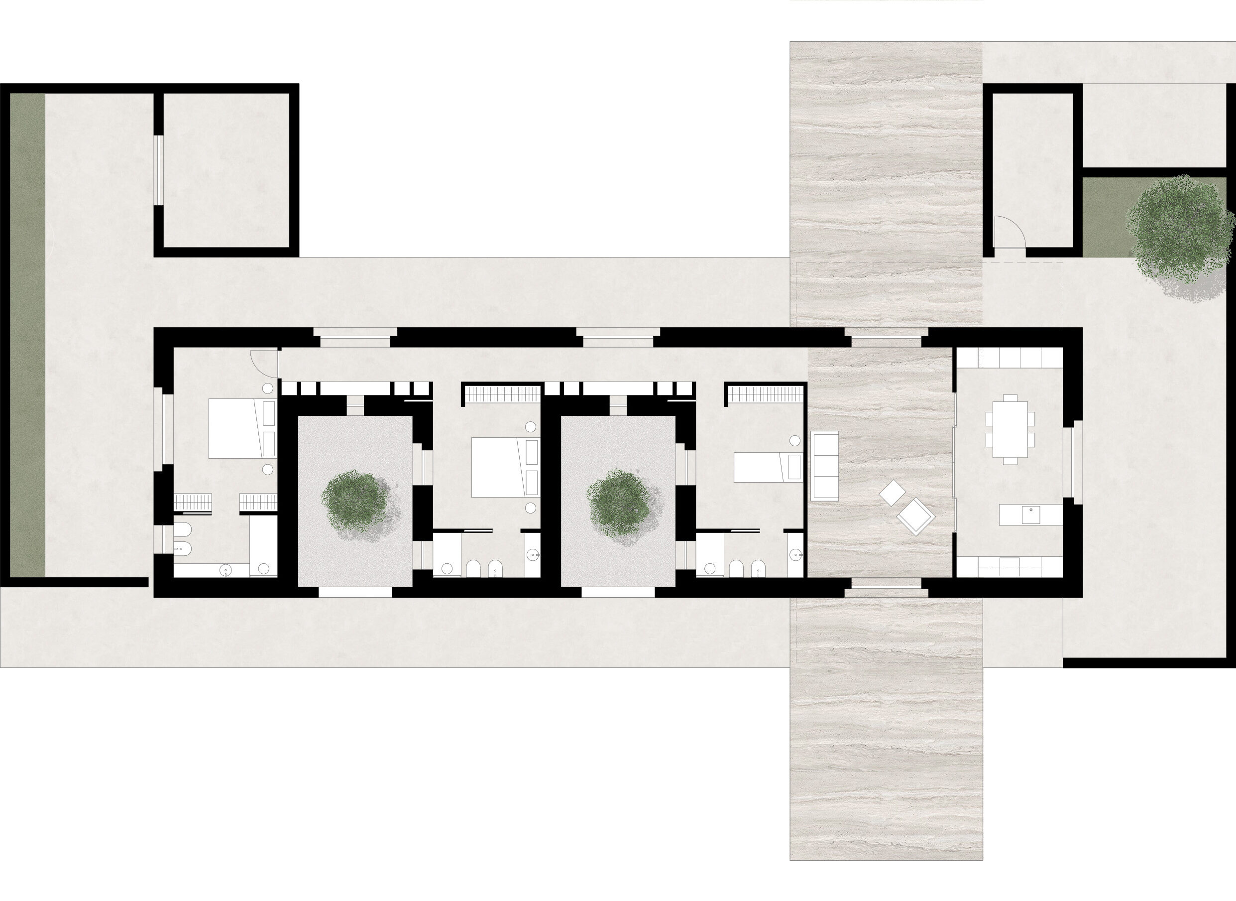 Casa SR - pianta del piano terra