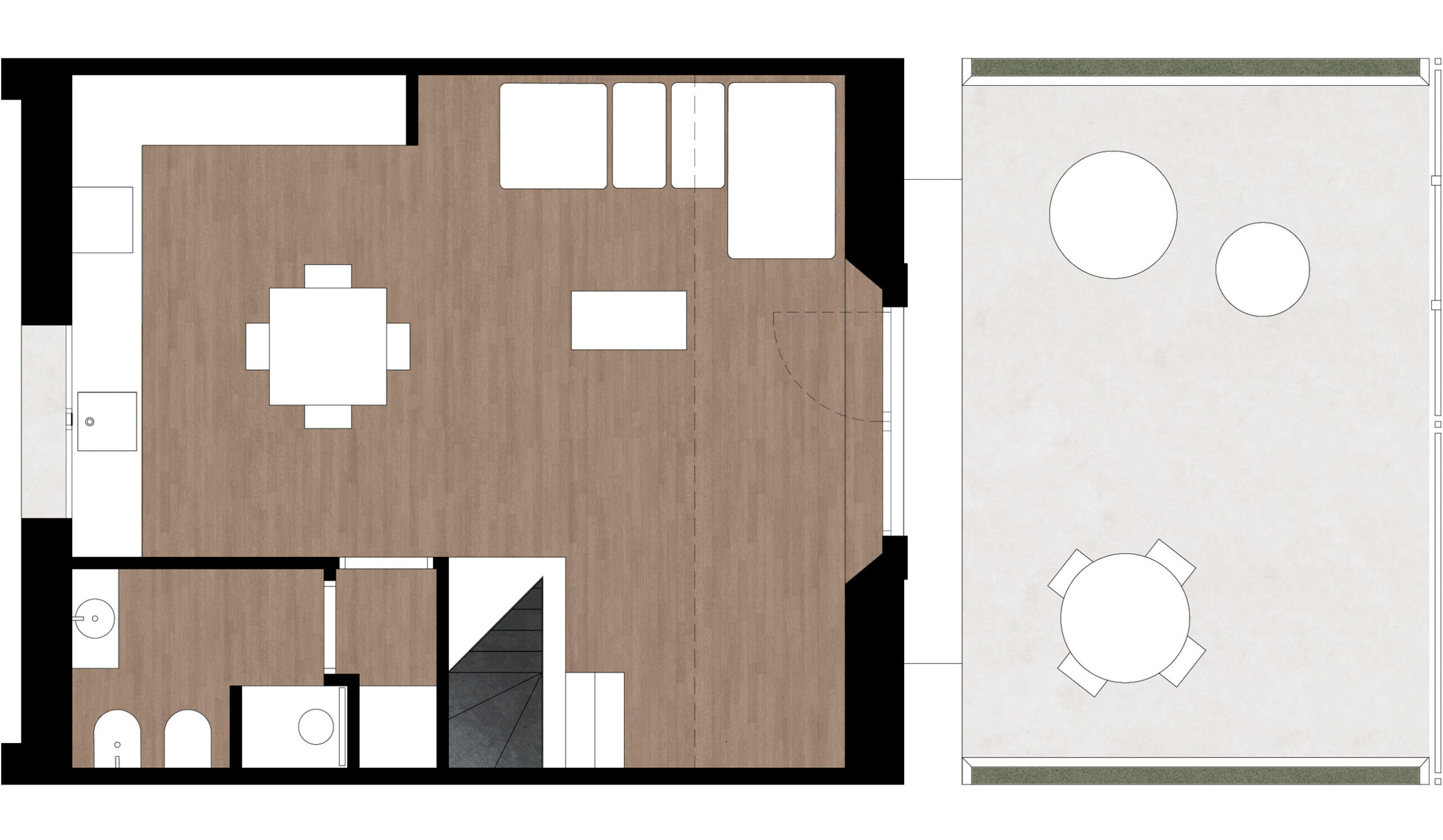 Pianta piano terra casa FDA