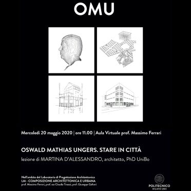 Martina D’Alessandro, Oswald Mathias Ungers. Stare in città, Politecnico Milano, 2020.